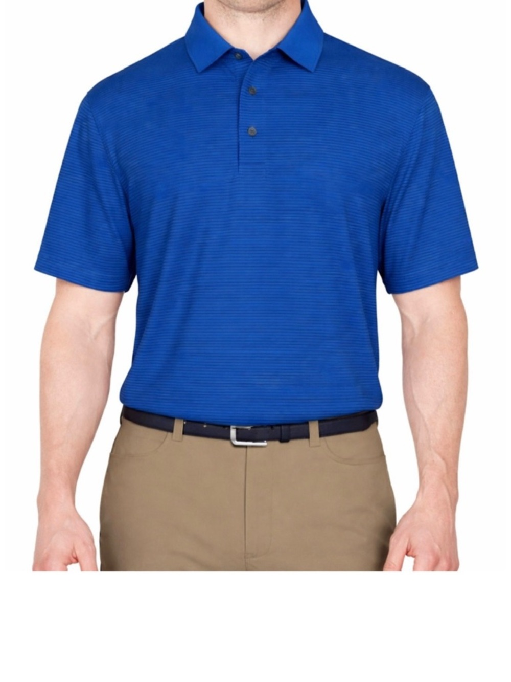 Grand Slam Performance Stripe Polo Shirt (NWT) (Size: XXL)